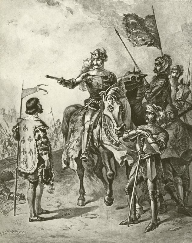 Kuningas Henry Fifth V. IV näytös, kohtaus VII (syväpaino) tekijältä Felix Octavius Carr Darley