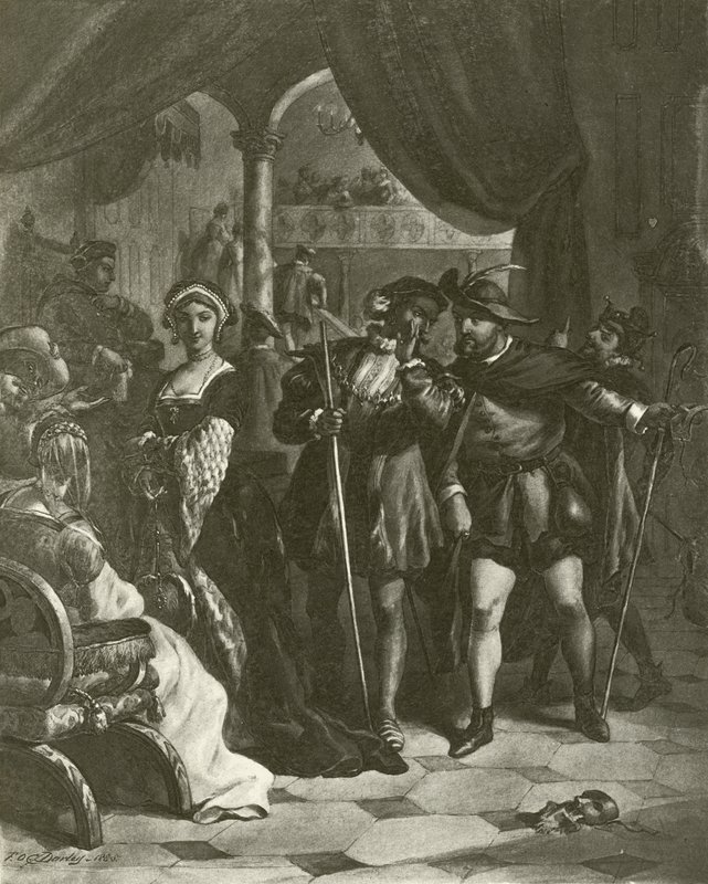 Kuningas Henrik VIII. I näytös, kohtaus IV (syväpaino) tekijältä Felix Octavius Carr Darley