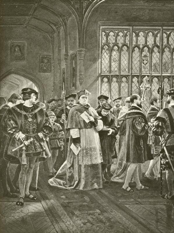 Kuningas Henrik VIII. I näytös, I kohtaus (syväpaino) tekijältä Felix Octavius Carr Darley