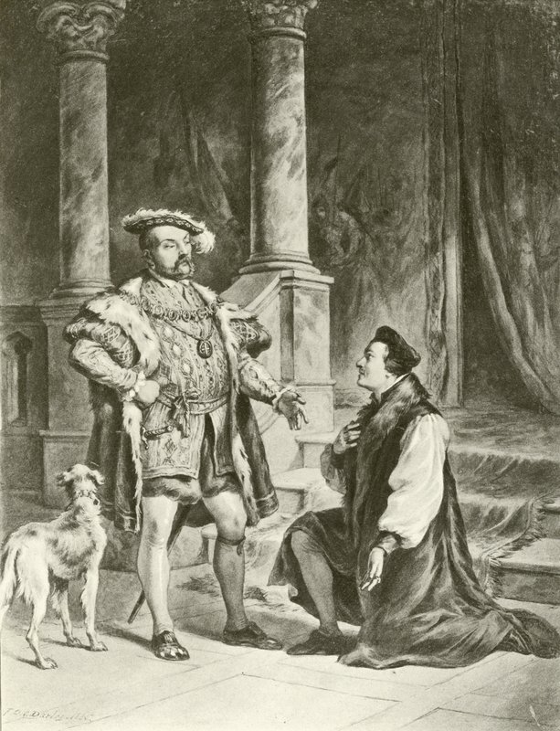 Kuningas Henrik VIII. V näytös - kohtaus I (syväpaino) tekijältä Felix Octavius Carr Darley