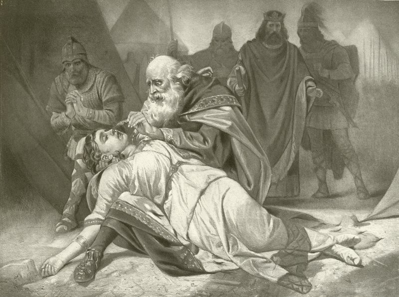 Kuningas Lear. V näytös, kohtaus III (syväpaino) tekijältä Felix Octavius Carr Darley