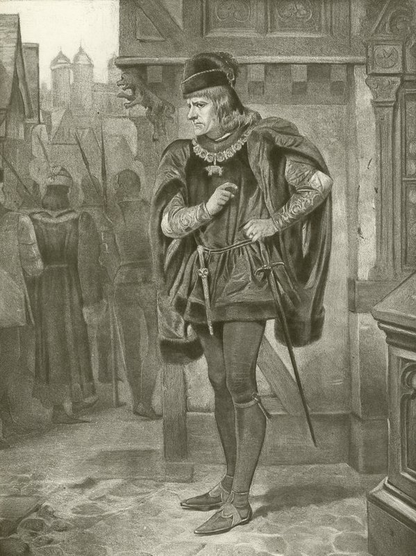 Kuningas Rikhard III. I näytös, kohtaus II (syväpaino) tekijältä Felix Octavius Carr Darley