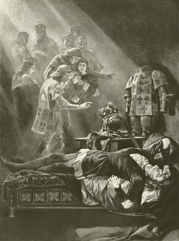 Kuningas Richard III. V näytös, kohtaus III (syväpaino) tekijältä Felix Octavius Carr Darley