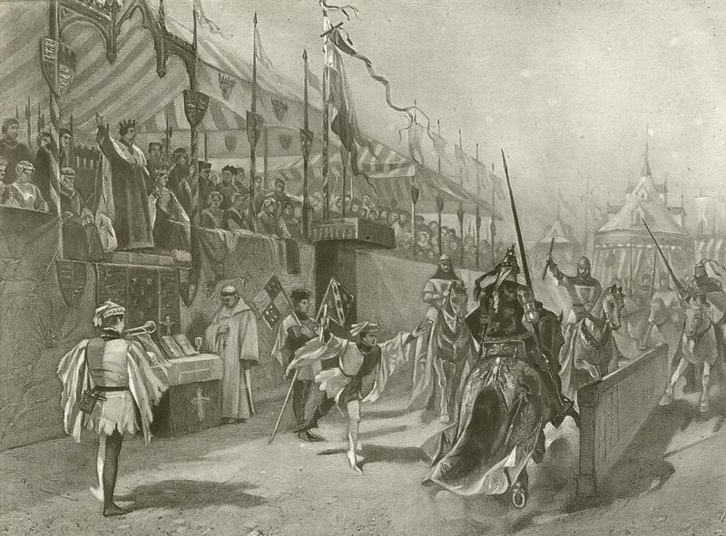 Kuningas Richard II. I näytös, kohtaus III (syväpaino) tekijältä Felix Octavius Carr Darley