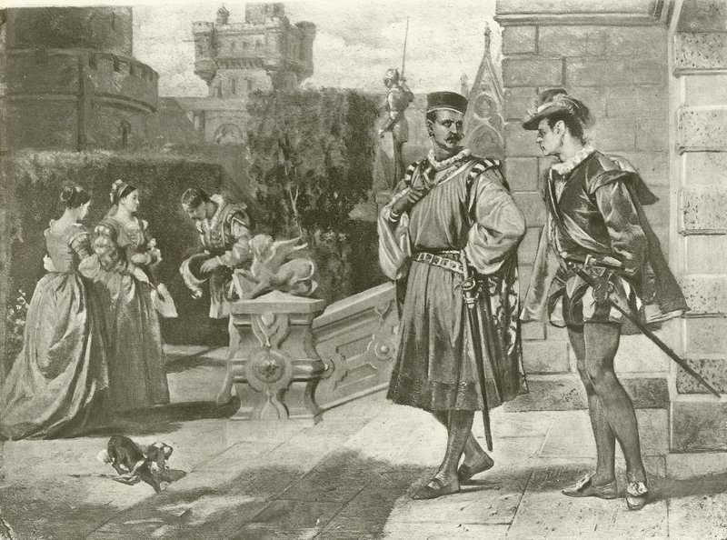 Othello. Näytös III, kohtaus III (syväpaino) tekijältä Felix Octavius Carr Darley