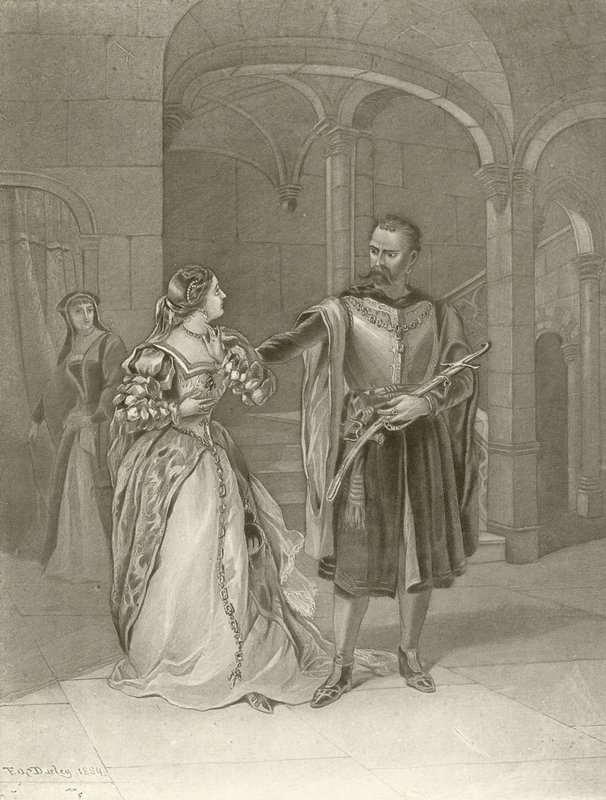 Othello. IV näytös, kohtaus II (syväpaino) tekijältä Felix Octavius Carr Darley