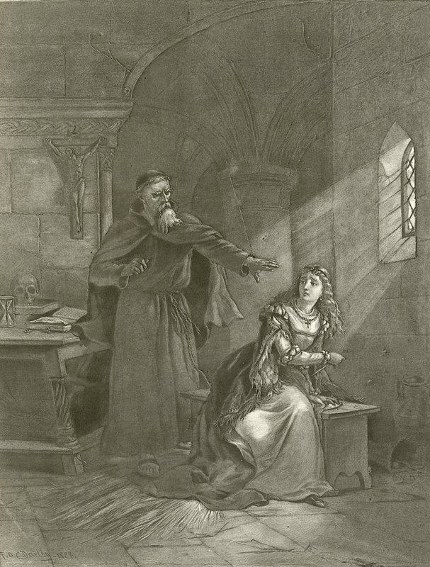 Romeo ja Juulia. V näytös, kohtaus III (syväpaino) tekijältä Felix Octavius Carr Darley