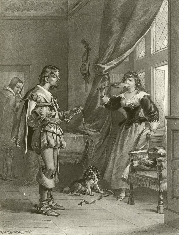 The Merry Wives of Windsor. Näytös III, kohtaus IV (syväpaino). tekijältä Felix Octavius Carr Darley
