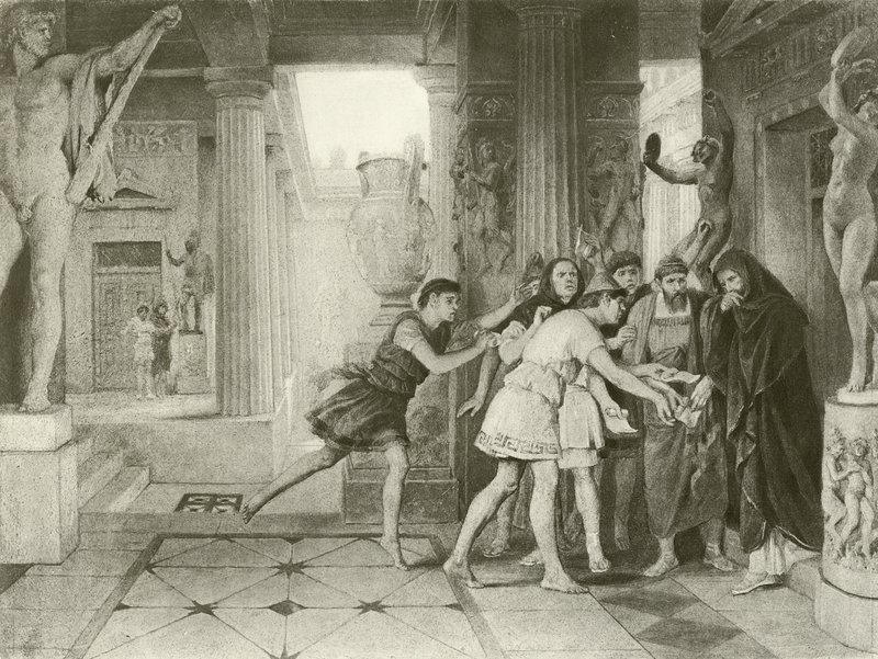 Timon Ateenasta. näytös III, kohtaus IV (syväpaino) tekijältä Felix Octavius Carr Darley