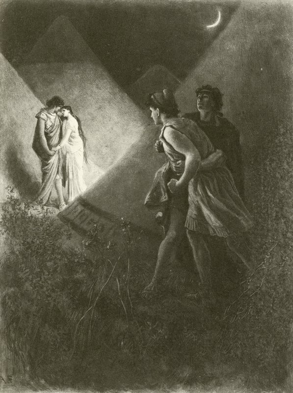 Troilus ja Cressida. Näytös V-kohtaus II (syväpaino) tekijältä Felix Octavius Carr Darley