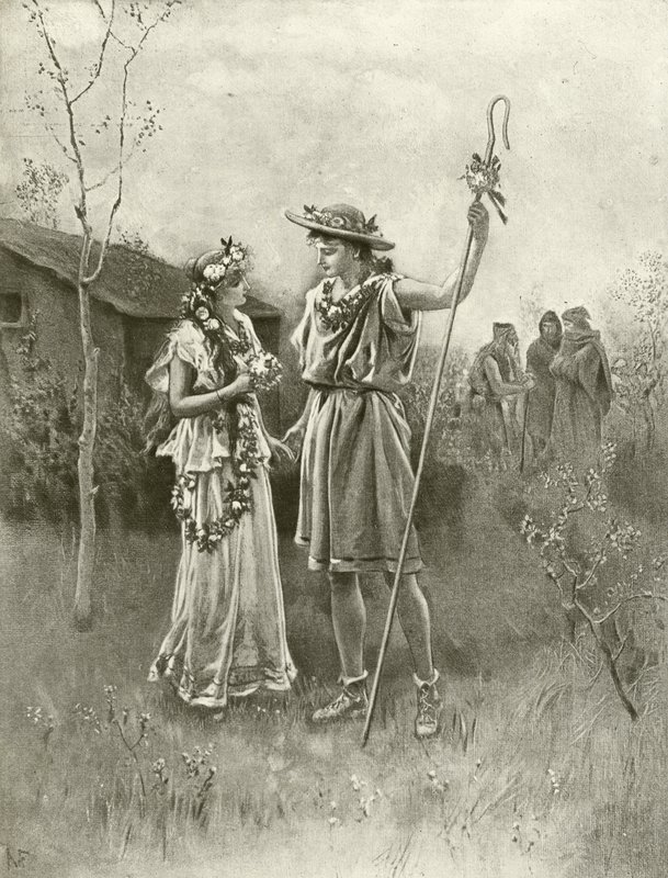 Talven tarina. IV näytös, kohtaus III (syväpaino) tekijältä Felix Octavius Carr Darley