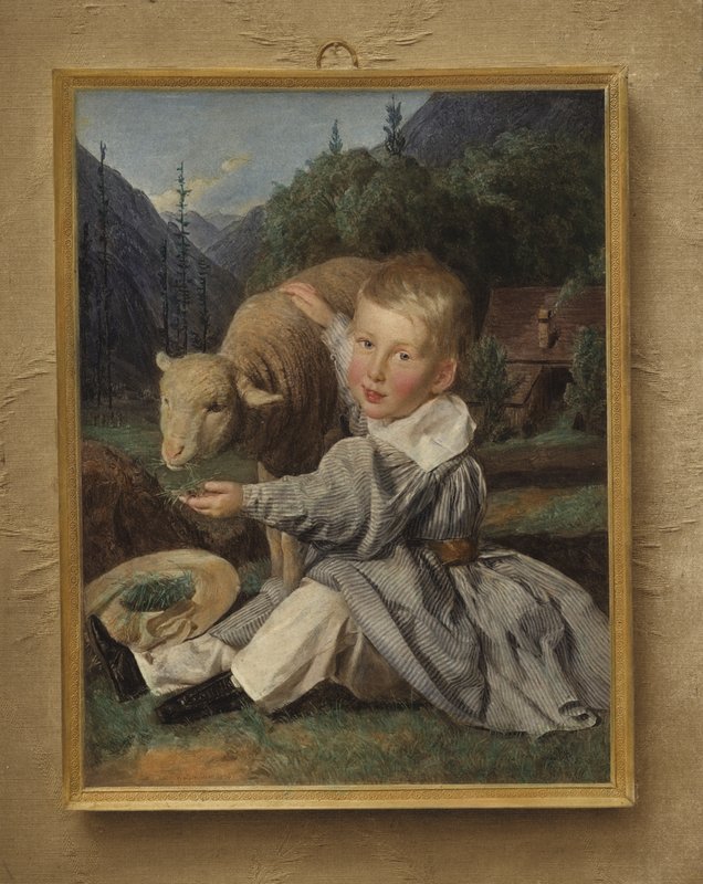 Gustav von Arthaberin muotokuva lapsena tekijältä Ferdinand Georg Waldmuller