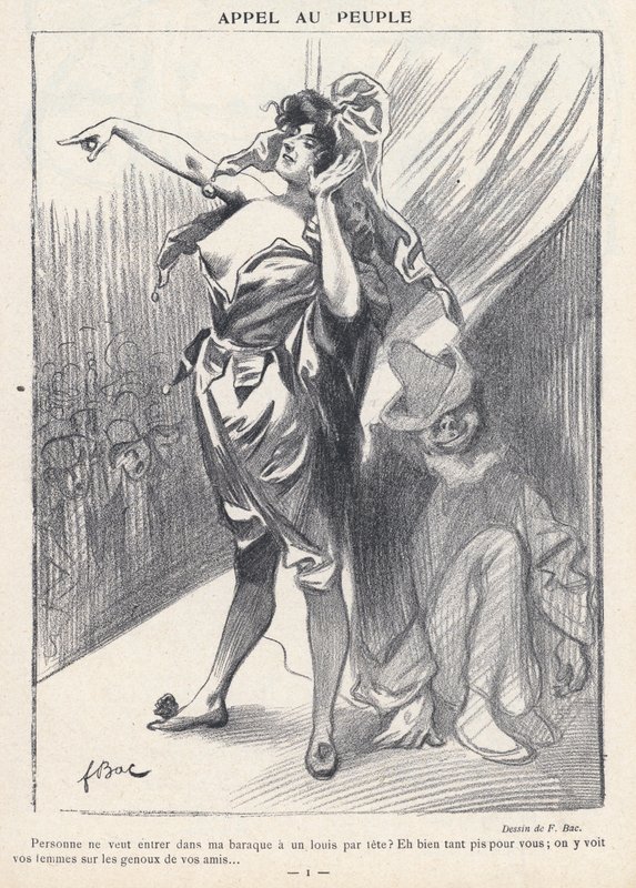 Vetoomus ihmisiin (litho) tekijältä Ferdinand Sigismund Bac