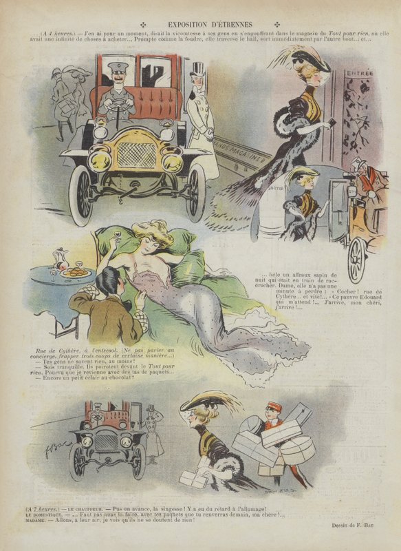 Kuvitus Le Rirelle (väri litho) tekijältä Ferdinand Sigismund Bac