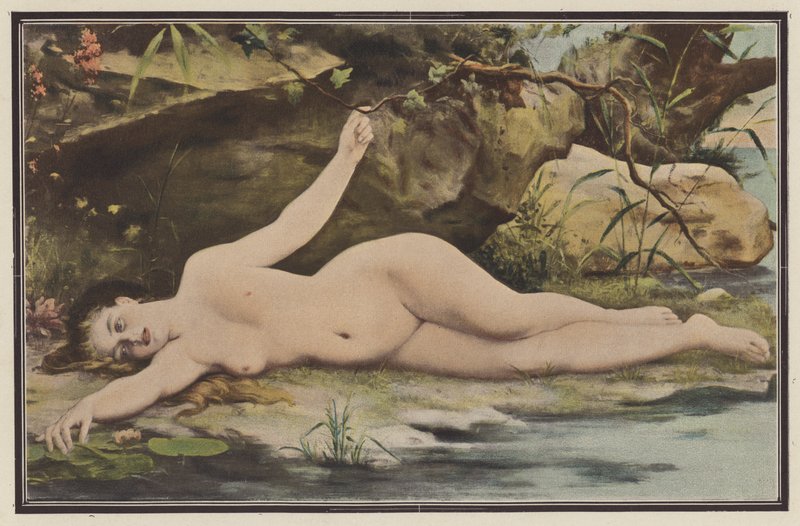 Kolmekymmentä astetta varjossa (väri litho) tekijältä Fernand Lematte