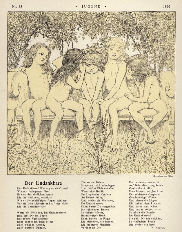 Kiittämätön (litho) tekijältä Fidus