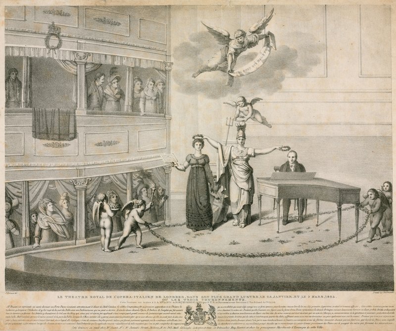 Hänen Majesteettinsa teatteri; Italian oopperatalo, Lontoo tekijältä Filippo Pistrucci