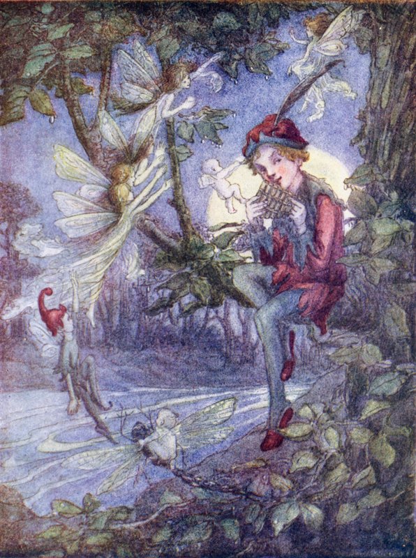 Peter Pan (värilitografia) tekijältä Flora White