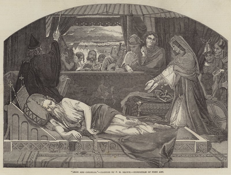Lear ja Cordelia tekijältä Ford Madox Brown
