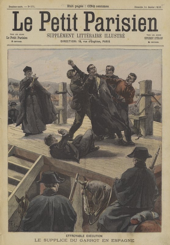 Garrotten teloitus Espanjassa tekijältä Fortune Louis Meaulle