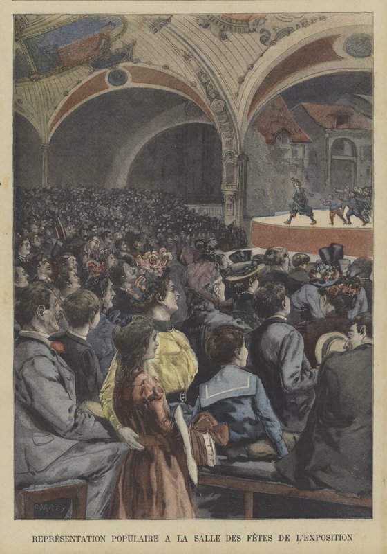 Suosittu esitys Pariisin Exposition Universelle 1900 -festivaalisalissa tekijältä Fortune Louis Meaulle