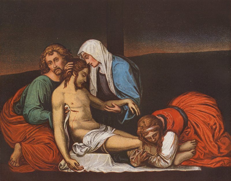 Alasotto ristiltä (värilitografia) tekijältä Fra (1471 1517) (after) Bartolomeo