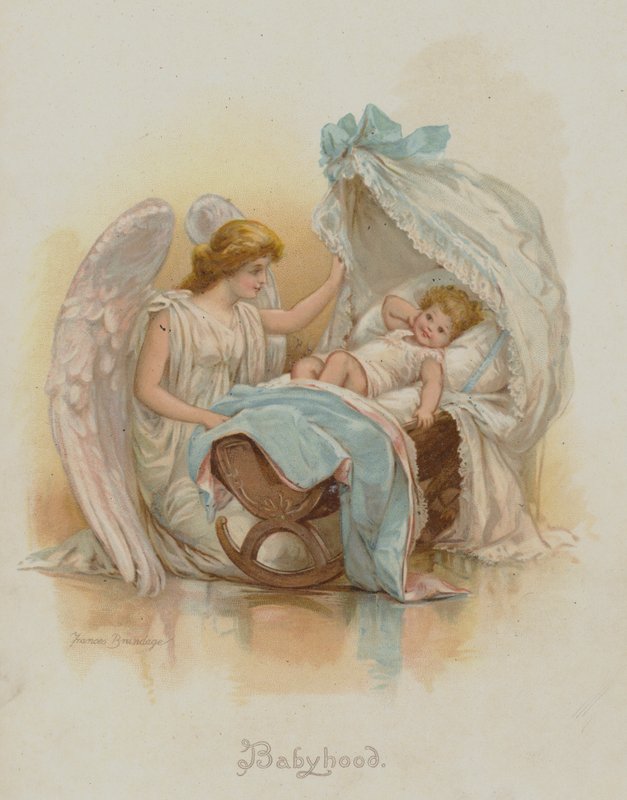 Vauva (chromolitho) tekijältä Frances Brundage