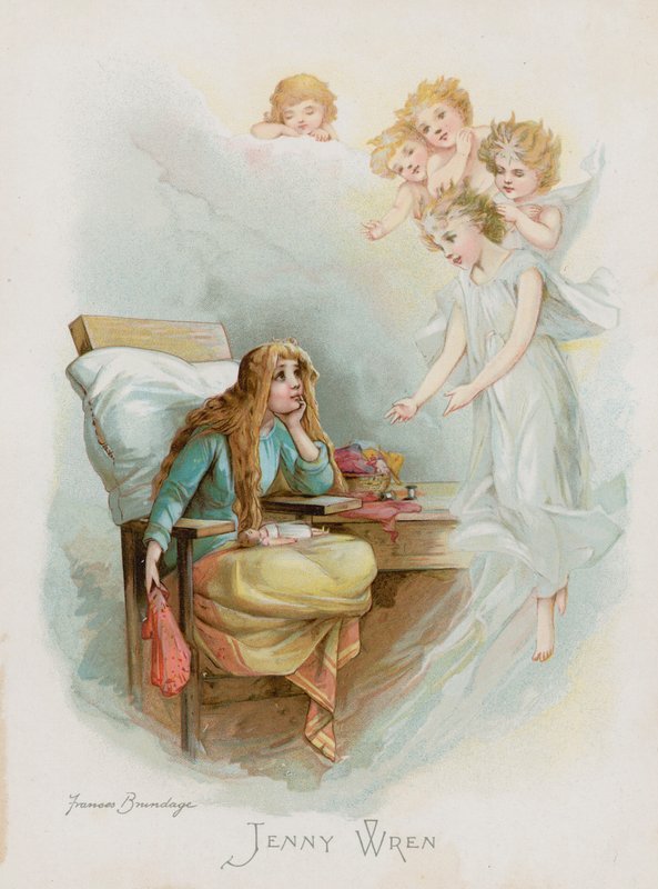 Jenny Wren (chromolitho) tekijältä Frances Brundage