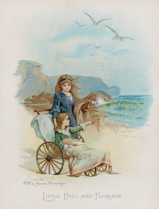 Pikku Paul ja Firenze (chromolitho) tekijältä Frances Brundage