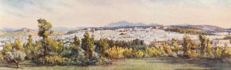 Tunis Belvederestä (värilitro) tekijältä Frances Nesbitt