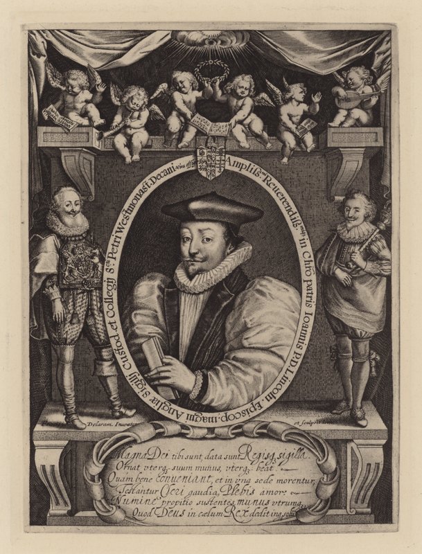 John Williams, Lincolnin piispa, myöhemmin Yorkin arkkipiispa, c1621 (kaiverrus) tekijältä Francis (after) Delaram