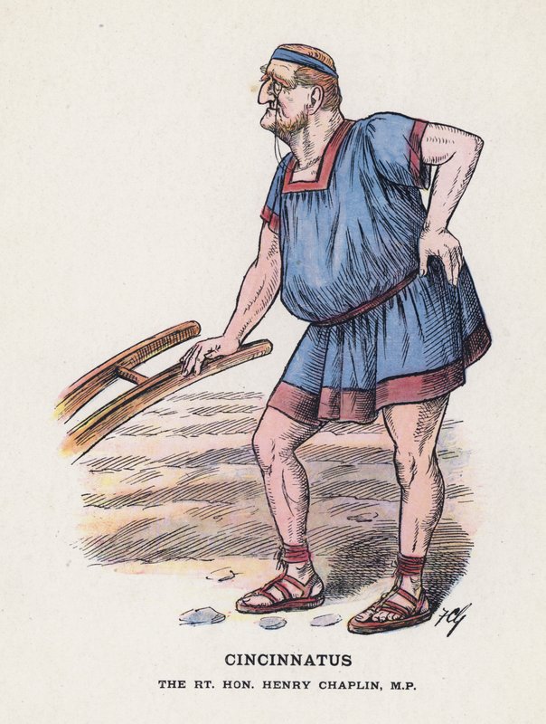 Cincinnatus, The Rt Hon Henry Chaplin (väri litho) tekijältä Francis Carruthers Gould