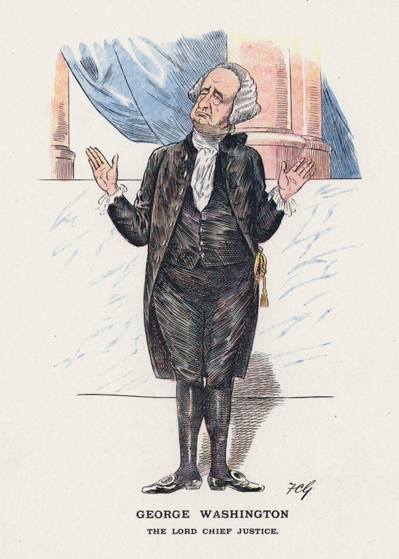 George Washington, Lord Chief Justice (väri litho) tekijältä Francis Carruthers Gould