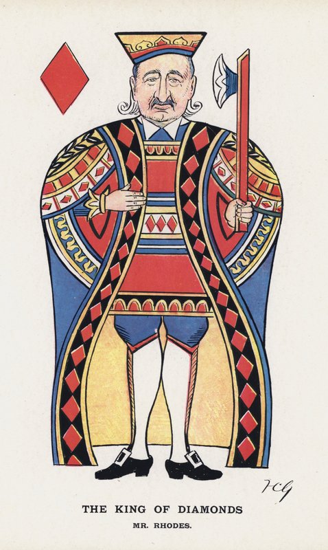 Timanttien kuningas, herra Rhodes (väri litho) tekijältä Francis Carruthers Gould