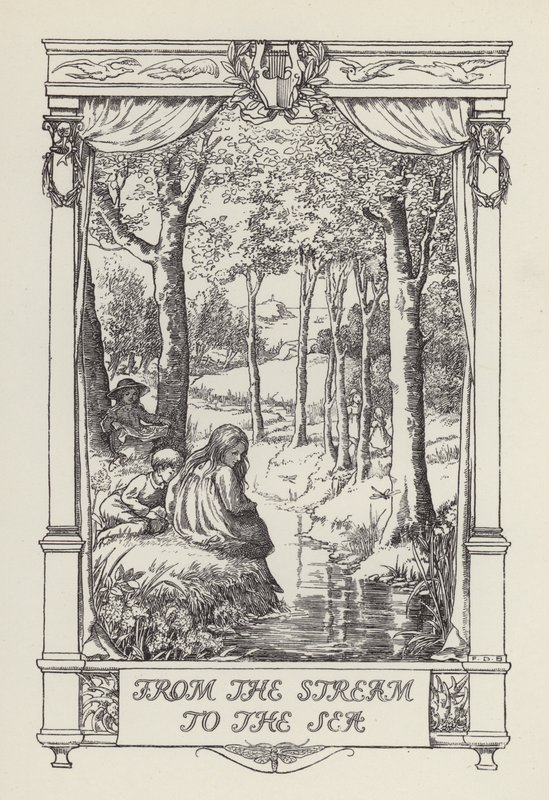 Toinen lasten säkeistökirja: Purosta mereen (litografia). tekijältä Francis Donkin Bedford