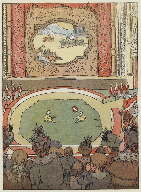 Lontoo: Hippodrome (värilitografia). tekijältä Francis Donkin Bedford