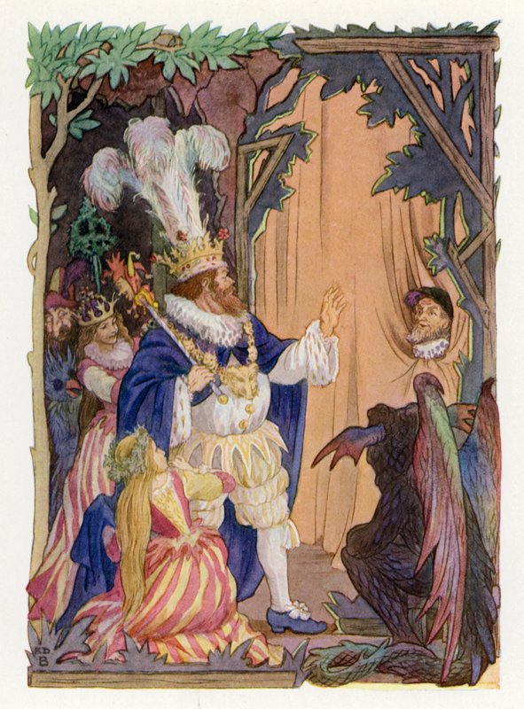 Merrie England: Lord of Misrule (värilitografia). tekijältä Francis Donkin Bedford