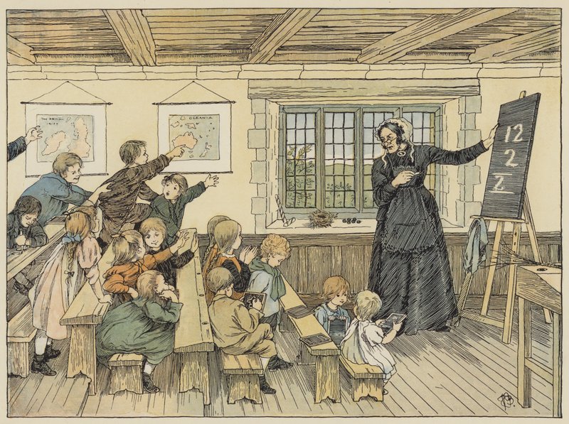 The Dame (värilitografia) tekijältä Francis Donkin Bedford