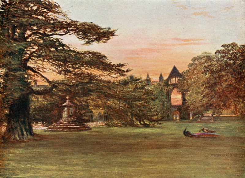 Newstead Abbeyn puutarha tekijältä Francis S. Walker