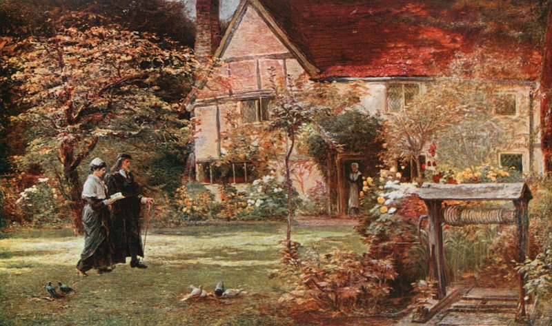 Miltonin mökki ja puutarha, Chalfont St Giles tekijältä Francis S. Walker