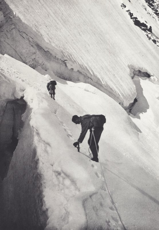 Penniinien Alpit: Col de Tournanchen alapuolella (m/w kuva) tekijältä Francis Sydney Smythe