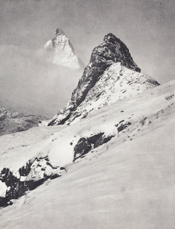 Penniinien Alpit: Matternhorn ja Riffelhorn (m/v kuva) tekijältä Francis Sydney Smythe