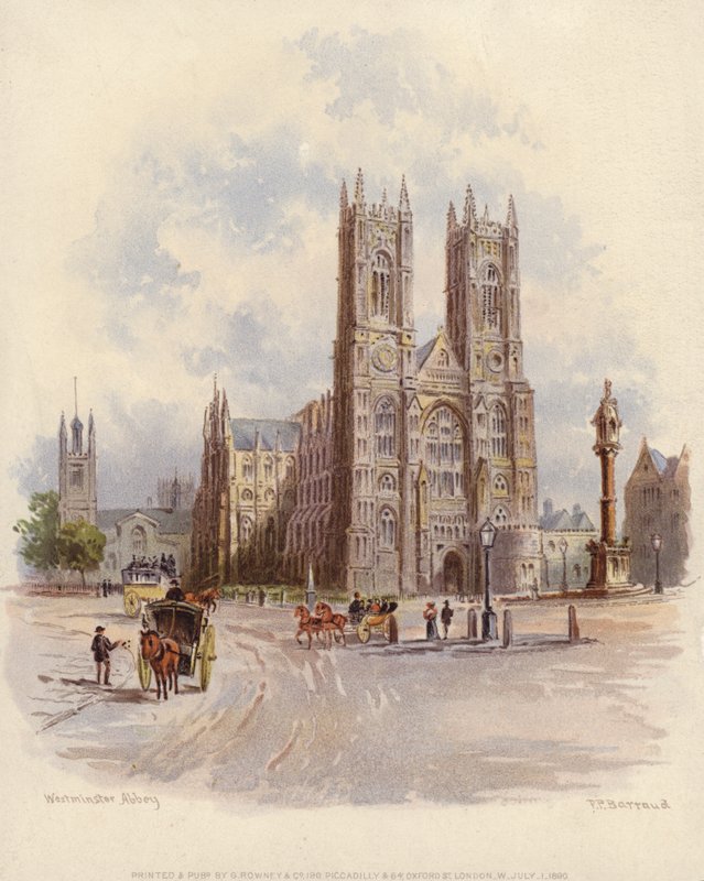 Westminster Abbey, Lontoo tekijältä Francis after Barraud