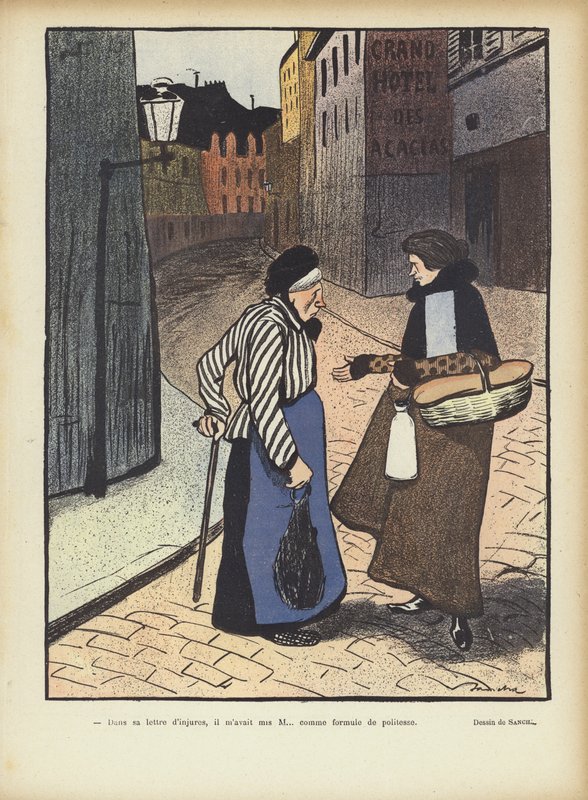 Kuvitus Le Rirelle tekijältä Francisco Sancha y Lengo