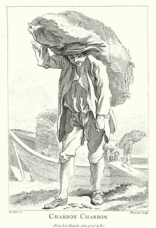 Coalman (kaiverrus) tekijältä Francois (after) Boucher