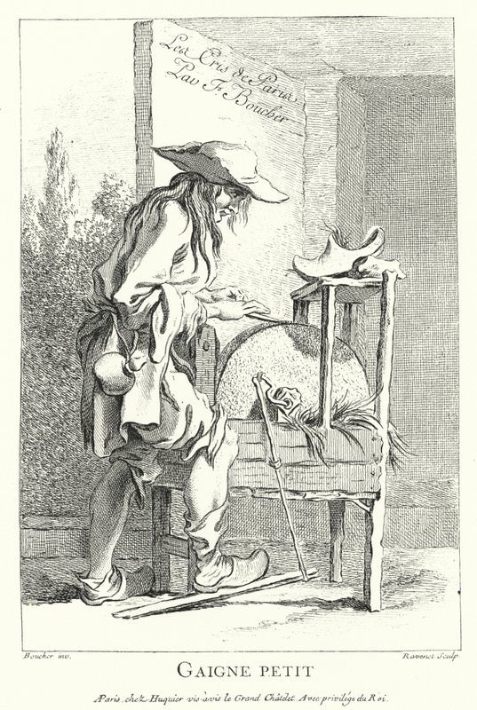 Veitsimylly (kaiverrus) tekijältä Francois (after) Boucher