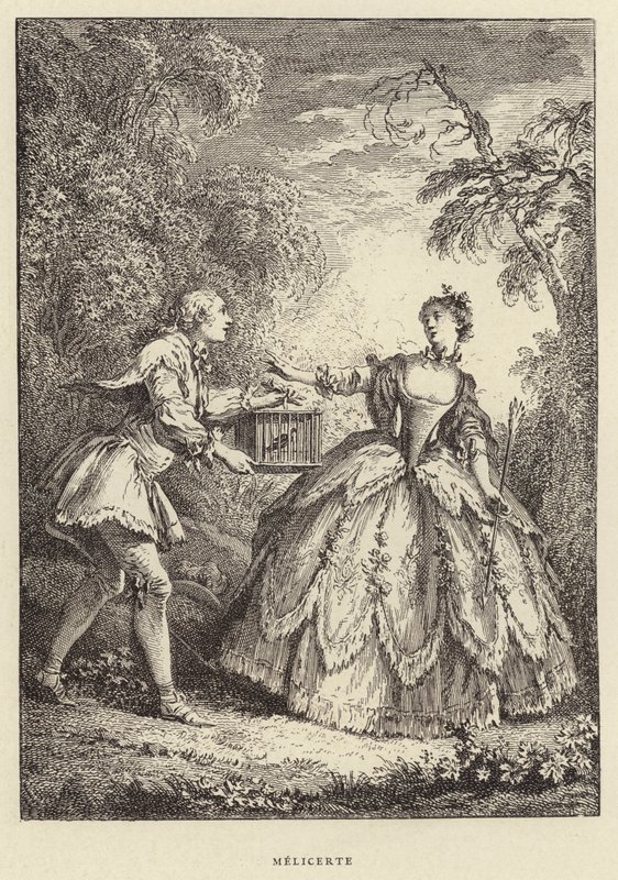 Melicerte (kaiverrus) tekijältä Francois (after) Boucher