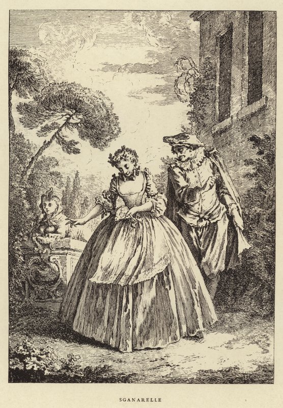 Sganarelle (kaiverrus) tekijältä Francois (after) Boucher
