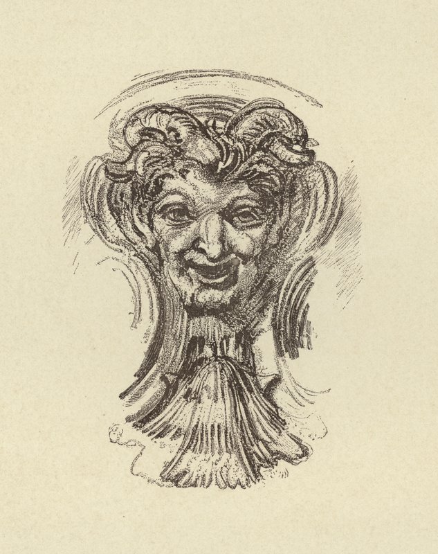 Hymyilevät kasvot (kaiverrus) tekijältä Francois (after) Boucher