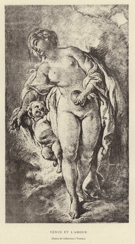 Venus ja rakkaus tekijältä Francois (after) Boucher